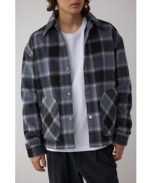 AZUL by moussy（アズールバイマウジー）の「裏ボアCPOシャツブルゾン（ブルゾン・メンズ・ブルー系その他/ブラック系その他/オレンジ系その他・MEDIUM/LARGE）」の4枚目の写真