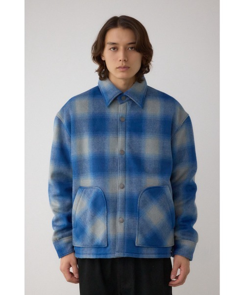 AZUL by moussy（アズールバイマウジー）の「裏ボアCPOシャツブルゾン（ブルゾン・メンズ・ブルー系その他/ブラック系その他/オレンジ系その他・MEDIUM/LARGE）」の19枚目の写真