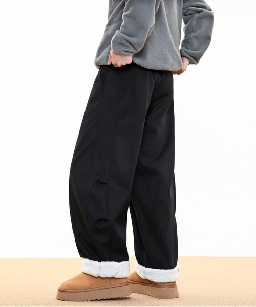 JOHNNY WOLF(ジョニーウルフ)の「ODR ウォームボア バレルレッグ ワンタック ワイド スラックス(その他パンツ・メンズ・ブラック/モカ/オフホワイト/カーキ・L/M/S)」の9枚目の写真