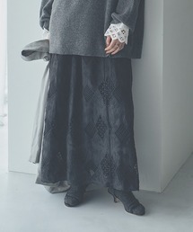 studio CLIP（スタディオクリップ）の「《natural by clip》カットワークレーススカート[プチサイズあり]（スカート）」