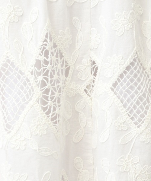 studio CLIP（スタディオクリップ）の「《natural by clip》カットワークレーススカート[プチサイズあり]（スカート・レディース・ブラック/オフホワイト・FREE/PF）」の22枚目の写真