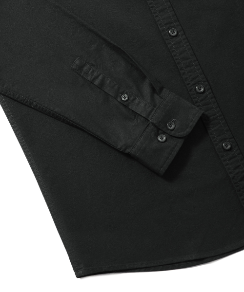 MUSINSA STANDARD（ムシンサスタンダード）の「ベーシックオックスフォードシャツ[ブラック]（シャツ/ブラウス・メンズ・その他・LARGE/X-LARGE/XX-LARGE/XXX-LARGE/SMALL/MEDIUM）」の7枚目の写真