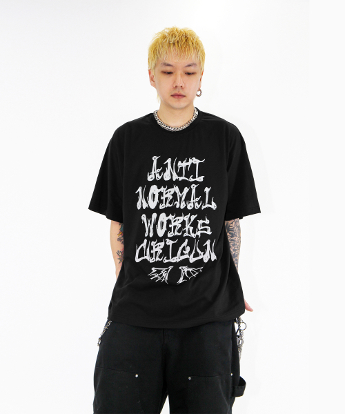 CRIGUN(クリガン)の「アンチノーマルクリグン セミオーバーフィット半袖Tシャツ BLACK(Tシャツ/カットソー・レディース・ブラック・XX-LARGE/SMALL/MEDIUM/LARGE/X-LARGE)」の2枚目の写真