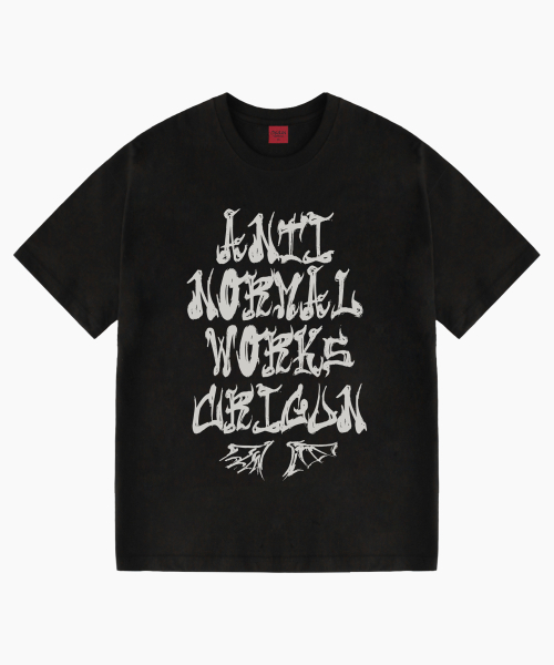 CRIGUN(クリガン)の「アンチノーマルクリグン セミオーバーフィット半袖Tシャツ BLACK(Tシャツ/カットソー・レディース・ブラック・XX-LARGE/SMALL/MEDIUM/LARGE/X-LARGE)」の7枚目の写真