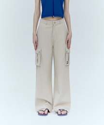 COTTON CARGO PANTS_BEIGE
