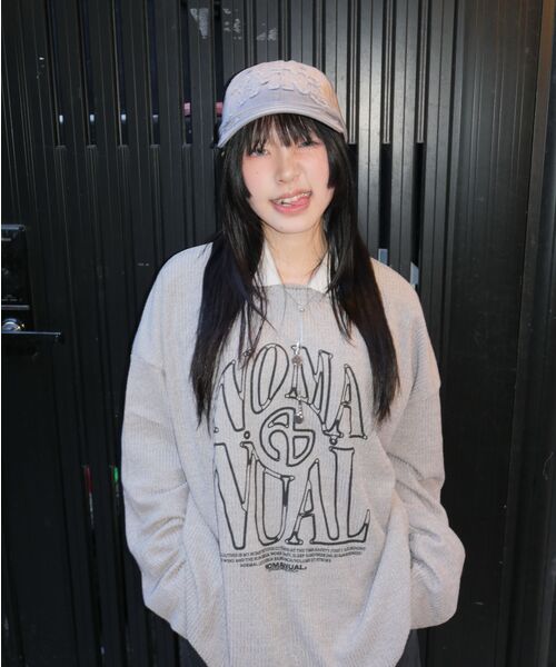 NOMANUAL(NOMANUAL)の「NMNL PATCHED BALL CAP - WASHED GRAY(キャップ・レディース・その他・FREE)」の7枚目の写真