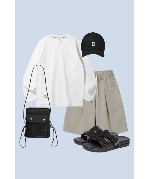 XERO（ゼロ）の「Deep One Tuck Sweat Shorts [Light Khaki]（その他パンツ・メンズ・その他・LARGE/MEDIUM/SMALL）」の9枚目の写真