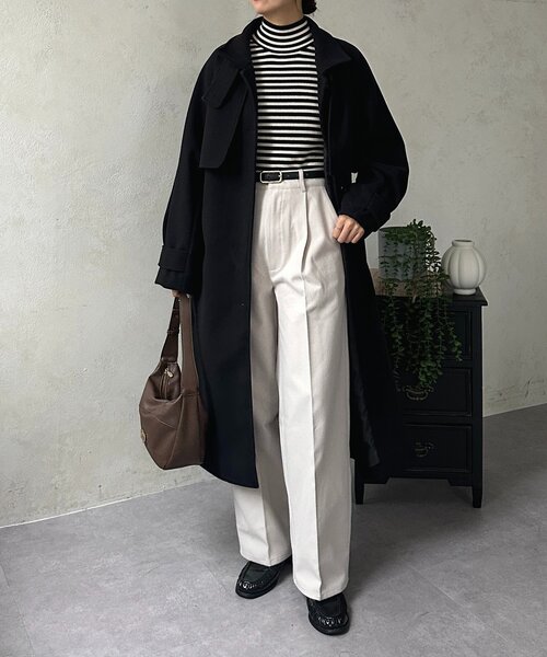 Thevon（ゼボン）の「袖フリルフレアスリーブハイネックニット（ニット/セーター・レディース・レッド/アイボリー/ブラック・FREE）」の16枚目の写真