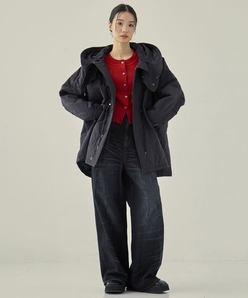 VACHEMENT/ヴァシュモン】リサイクル60/40クロスキルティング モッズ