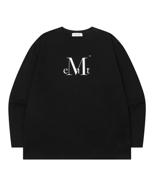 MUCENT(ムセント)の「メインシンボルシグネチャーロゴロングスリーブ(2カラー、男女共用)(Tシャツ/カットソー・レディース・ホワイト/ブラック・FREE)」の1枚目の写真