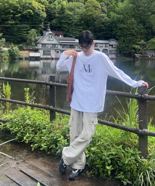 MUCENT(ムセント)の「メインシンボルシグネチャーロゴロングスリーブ(2カラー、男女共用)(Tシャツ/カットソー・レディース・ホワイト/ブラック・FREE)」の9枚目の写真