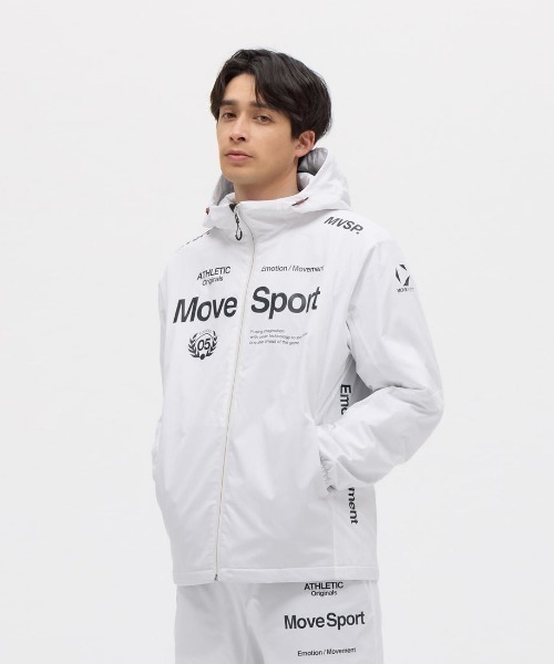 DESCENTE（デサント）の「デサント  【ACTIVE SUITS】THERMO オーセンティック フーディー（その他アウター・メンズ・ネイビー/ホワイト・M/L/LL/3L）」の2枚目の写真