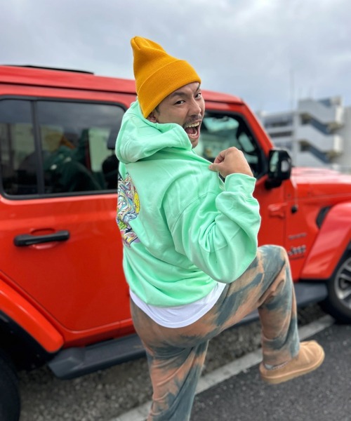URBAN ISLAND SOCIETY(アーバンアイランドソサエティ)の「【URBAN ISLAND SOCIETY/アーバンアイランドソサエティ】UIS MAITAI HOODIE/パーカー プルオーバー スウェット ハワイアン トロピカル グラフィック(パーカー・メンズ・ブラック/オレンジ/ライム・SMALL/MEDIUM/LARGE/X-LARGE)」の10枚目の写真