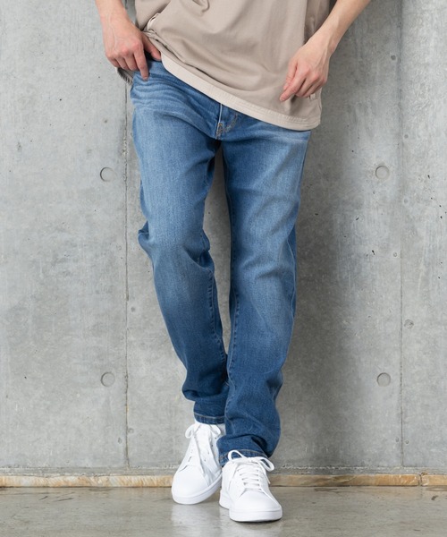 J.J camp(ジェイジェイキャンプ)の「J.J camp デニムパンツ テーパード blasted stretch denim pants(デニムパンツ・レディース・ネイビー系2/ネイビー系1・XS/S/M/L/XL/2XL)」の1枚目の写真