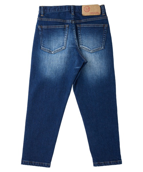 J.J camp(ジェイジェイキャンプ)の「J.J camp デニムパンツ テーパード blasted stretch denim pants(デニムパンツ・レディース・ネイビー系2/ネイビー系1・XS/S/M/L/XL/2XL)」の4枚目の写真