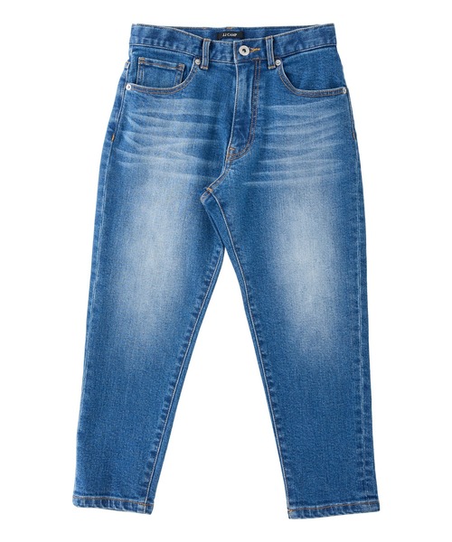 J.J camp(ジェイジェイキャンプ)の「J.J camp デニムパンツ テーパード blasted stretch denim pants(デニムパンツ・レディース・ネイビー系2/ネイビー系1・XS/S/M/L/XL/2XL)」の5枚目の写真