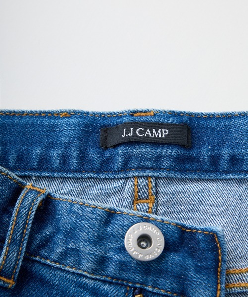 J.J camp(ジェイジェイキャンプ)の「J.J camp デニムパンツ テーパード blasted stretch denim pants(デニムパンツ・レディース・ネイビー系2/ネイビー系1・XS/S/M/L/XL/2XL)」の15枚目の写真