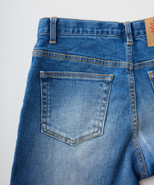 J.J camp(ジェイジェイキャンプ)の「J.J camp デニムパンツ テーパード blasted stretch denim pants(デニムパンツ・レディース・ネイビー系2/ネイビー系1・XS/S/M/L/XL/2XL)」の19枚目の写真