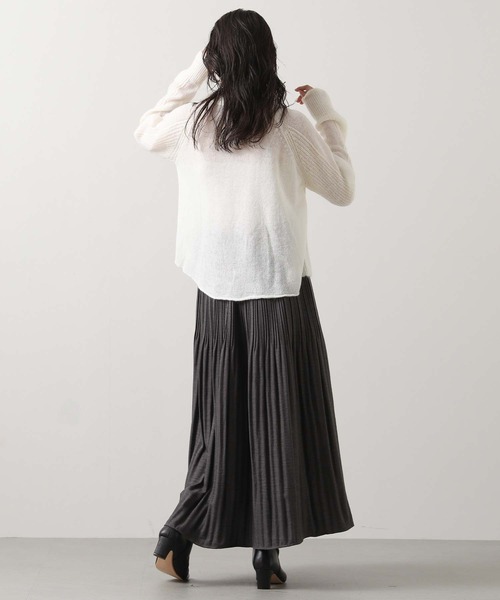 Gready Brilliant(グレディブリリアン)の「ウールライクプリーツスカート(スカート・レディース・チャコールグレー/アイボリー・FREE)」の21枚目の写真