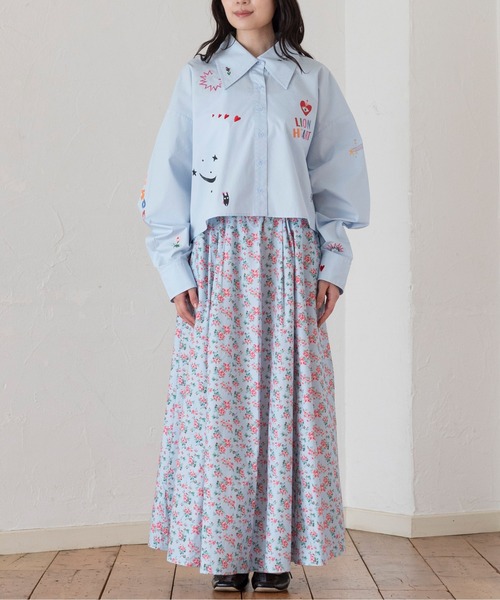 Cath Kidston(キャスキッドソン)の「ギャザースカート(スカート・レディース・サックスブルー・SMALL/MEDIUM)」の4枚目の写真