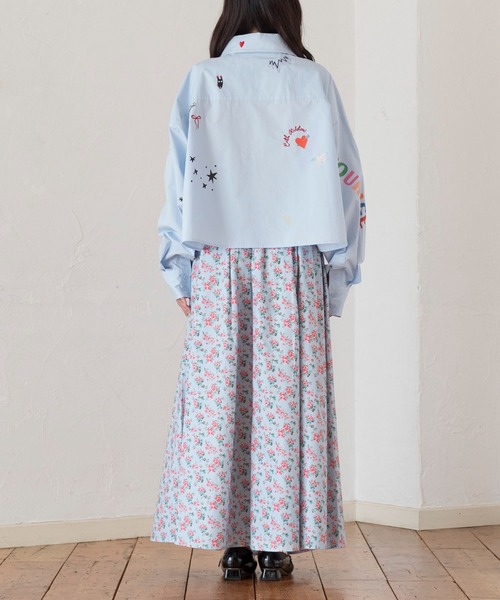 Cath Kidston(キャスキッドソン)の「ギャザースカート(スカート・レディース・サックスブルー・SMALL/MEDIUM)」の6枚目の写真