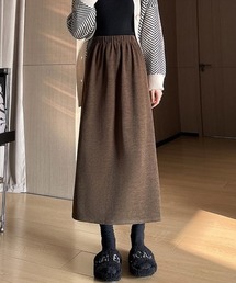 バックスリットミディアムスカート