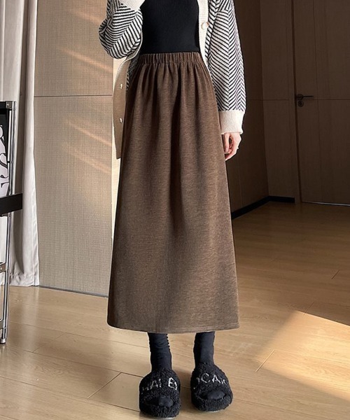 Flugge（フラッジー）の「バックスリットミディアムスカート（スカート・レディース・ブラウン/ブラック/ブルー・LARGE/MEDIUM）」の2枚目の写真