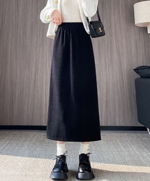 バックスリットミディアムスカート