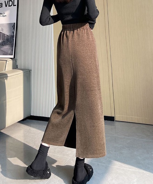 Flugge（フラッジー）の「バックスリットミディアムスカート（スカート・レディース・ブラウン/ブラック/ブルー・LARGE/MEDIUM）」の4枚目の写真