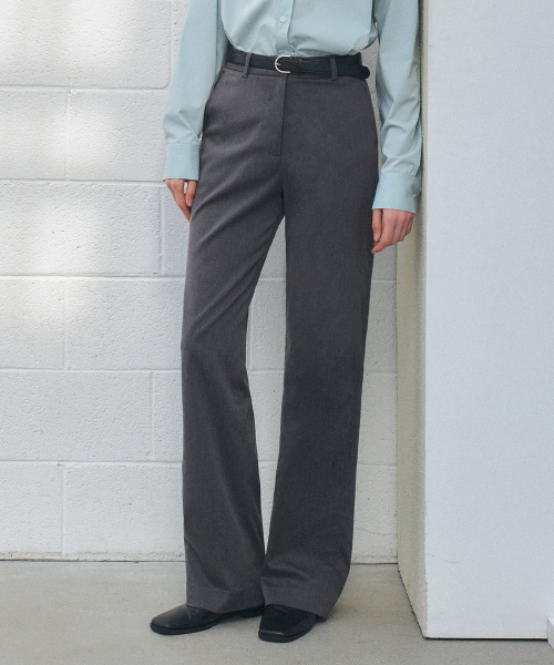 CITYBREEZE(シティブリーズ)の「ベーシックストレートスラックス_チャコール(スラックス・レディース・チャコール・MEDIUM/SMALL)」の5枚目の写真