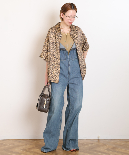 Johnbull(ジョンブル)の「【JOHNBULL/ジョンブル】フレンチサロペット(サロペット/オーバーオール・レディース・ブルー・36/38)」の2枚目の写真