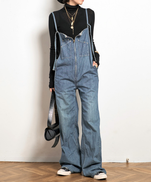 Johnbull(ジョンブル)の「【JOHNBULL/ジョンブル】フレンチサロペット(サロペット/オーバーオール・レディース・ブルー・36/38)」の7枚目の写真