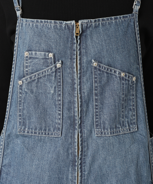 Johnbull（ジョンブル）の「【JOHNBULL/ジョンブル】フレンチサロペット（サロペット/オーバーオール・レディース・ブルー・36/38）」の10枚目の写真