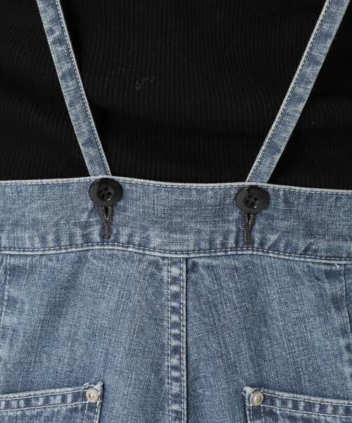 Johnbull（ジョンブル）の「【JOHNBULL/ジョンブル】フレンチサロペット（サロペット/オーバーオール・レディース・ブルー・36/38）」の12枚目の写真