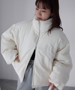 OLUN 中綿リブブルゾン padding rib blouson/中綿リブブルゾン（ダウンジャケット/コート