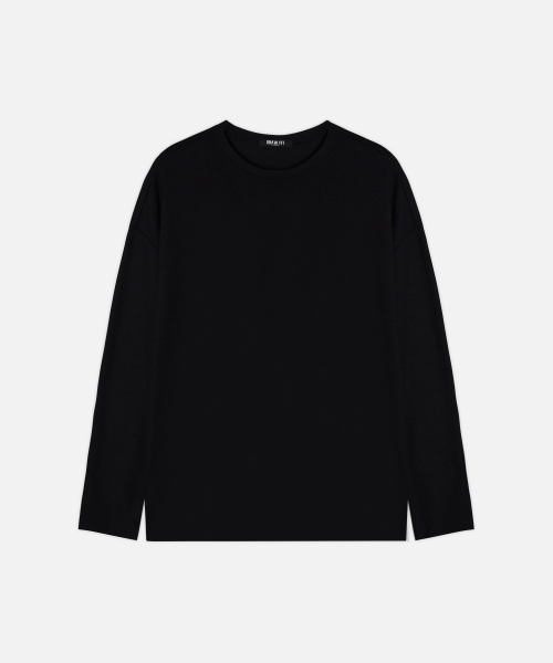 DRAW FIT（ドローフィット）の「ラウンドネックニットTシャツ[ブラック]（ニット/セーター・メンズ・その他・X-LARGE/MEDIUM/LARGE）」の4枚目の写真