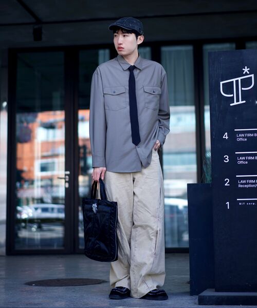 DRAW FIT（ドローフィット）の「ルークツーポケットシャツ [ダスティベージュ]（シャツ/ブラウス・メンズ・その他・MEDIUM/LARGE/X-LARGE）」の7枚目の写真