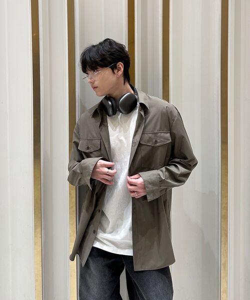 DRAW FIT（ドローフィット）の「ルークツーポケットシャツ [ダスティベージュ]（シャツ/ブラウス・メンズ・その他・MEDIUM/LARGE/X-LARGE）」の9枚目の写真