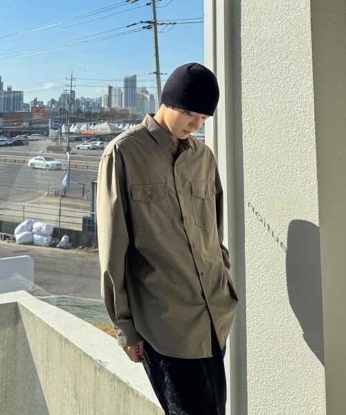 DRAW FIT（ドローフィット）の「ルークツーポケットシャツ [ダスティベージュ]（シャツ/ブラウス・メンズ・その他・MEDIUM/LARGE/X-LARGE）」の10枚目の写真