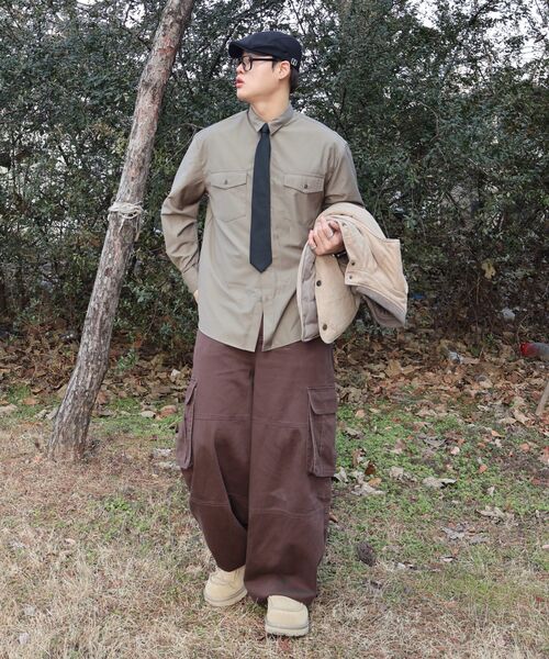 DRAW FIT（ドローフィット）の「ルークツーポケットシャツ [ダスティベージュ]（シャツ/ブラウス・メンズ・その他・MEDIUM/LARGE/X-LARGE）」の11枚目の写真