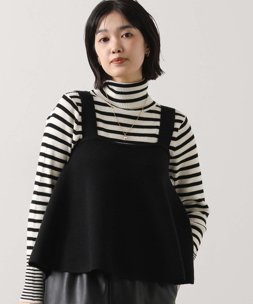 Gready Brilliant（グレディブリリアン）の「グログランニットキャミ（キャミソール・レディース・グレー/ブラック・38）」の7枚目の写真