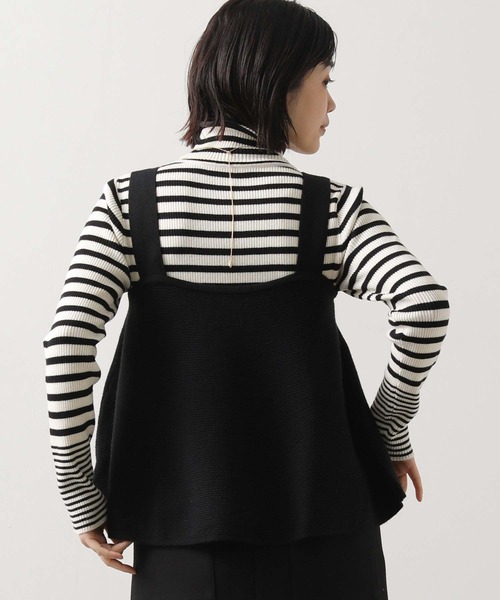 Gready Brilliant（グレディブリリアン）の「グログランニットキャミ（キャミソール・レディース・グレー/ブラック・38）」の9枚目の写真