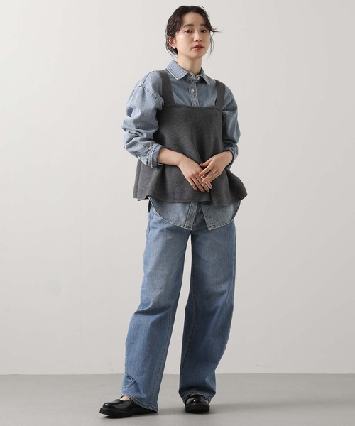 Gready Brilliant（グレディブリリアン）の「グログランニットキャミ（キャミソール・レディース・グレー/ブラック・38）」の11枚目の写真