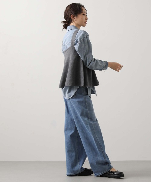 Gready Brilliant（グレディブリリアン）の「グログランニットキャミ（キャミソール・レディース・グレー/ブラック・38）」の12枚目の写真