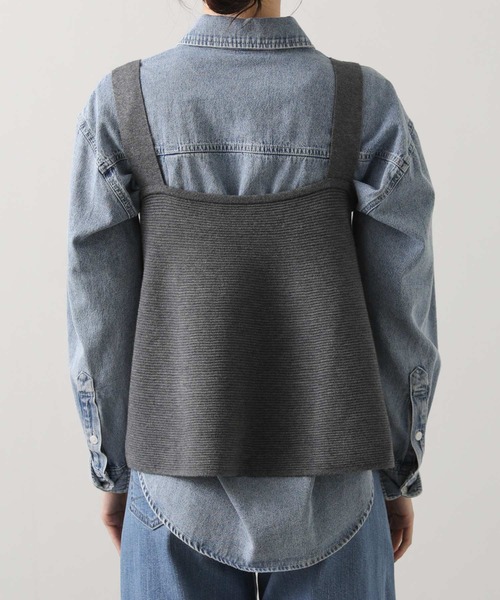 Gready Brilliant（グレディブリリアン）の「グログランニットキャミ（キャミソール・レディース・グレー/ブラック・38）」の20枚目の写真