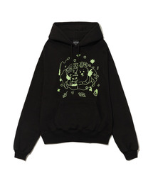 ITZAVIBE（イッザバイブ）の「CAT&DOG IN SWEET HOME HOODIE - BLACK（パーカー）」