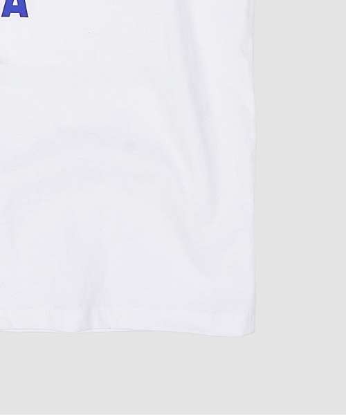 PAPERBOY（ペーパーボーイ）の「ネイビー U.S.A 半袖Tシャツ-ホワイト&ブルー（Tシャツ/カットソー・レディース・その他・SMALL/MEDIUM/LARGE/X-LARGE）」の9枚目の写真