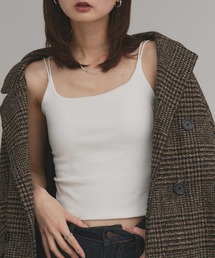ad thie（アドティエ）の「裏起毛 カップ付き リブキャミソール（その他アンダーウェア/インナー）」