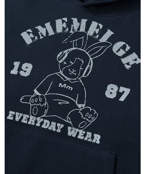 MMLG（エムエムエルジー）の「[Mmlg] MELGE ENJOYING MUSIC HOODIE (AUTHENTIC NAVY)（パーカー・レディース・その他・SMALL/MEDIUM/LARGE/X-LARGE）」の4枚目の写真
