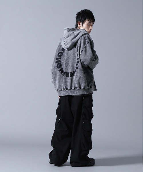 完売 Danke Schon ZIP HOODIE ケミカル ジップ パーカー セール】DankeSchon/ダンケシェーン/CHEMICAL SWEAT ZIP HOODIE